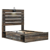 Drystan Panel Bed with 2 Storage Drawers