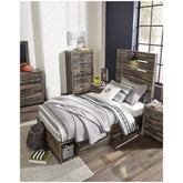 Drystan Panel Bed with 2 Storage Drawers