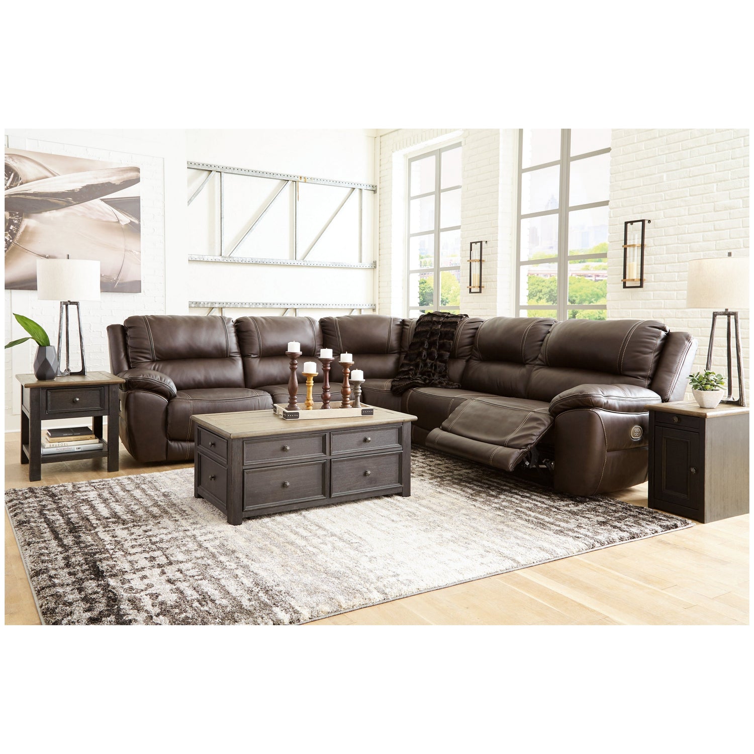 Dunleith 5-Piece Power Reclining Sectional