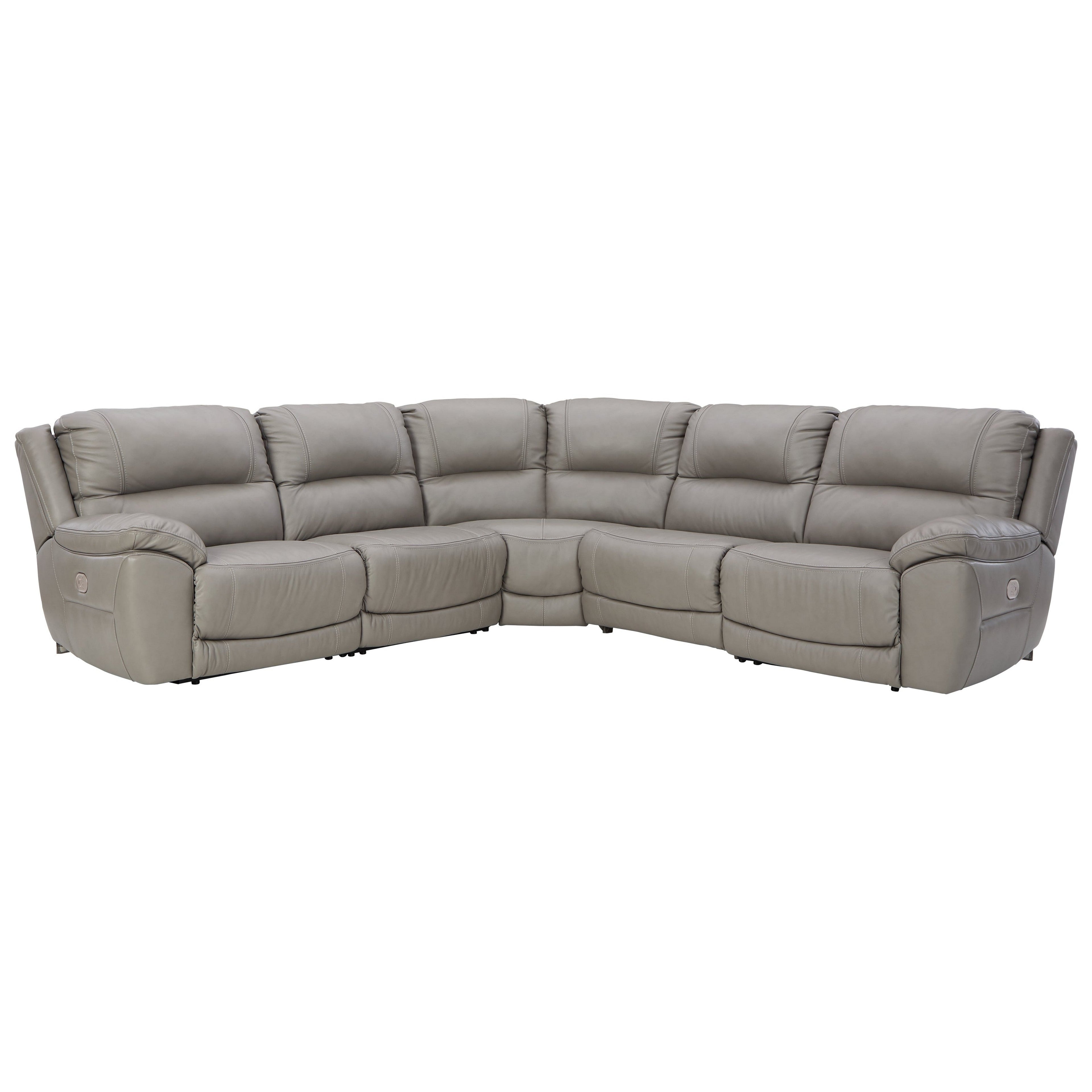 Dunleith 5-Piece Power Reclining Sectional Ash-U71605S1