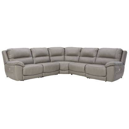 Dunleith 5-Piece Power Reclining Sectional Ash-U71605S1