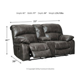 Dunwell Power Reclining Loveseat with Console