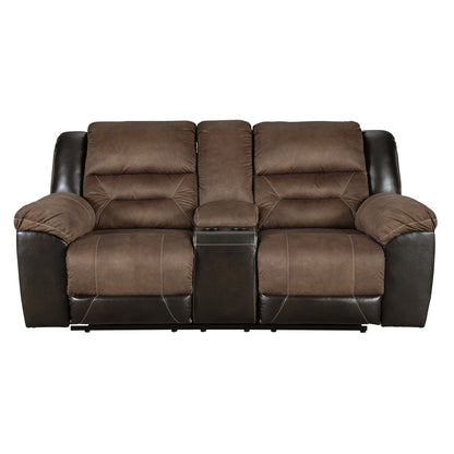 Earhart Reclining Loveseat with Console Ash-2910194