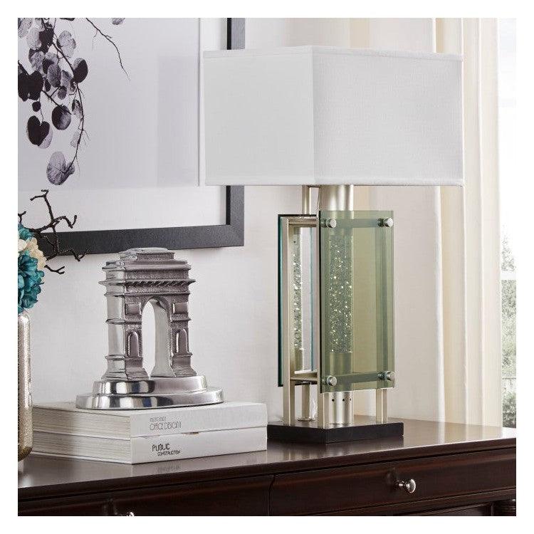 TBL LAMP, WATER DANCING LT,SLVR H10081