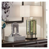 TBL LAMP, WATER DANCING LT,SLVR H10081