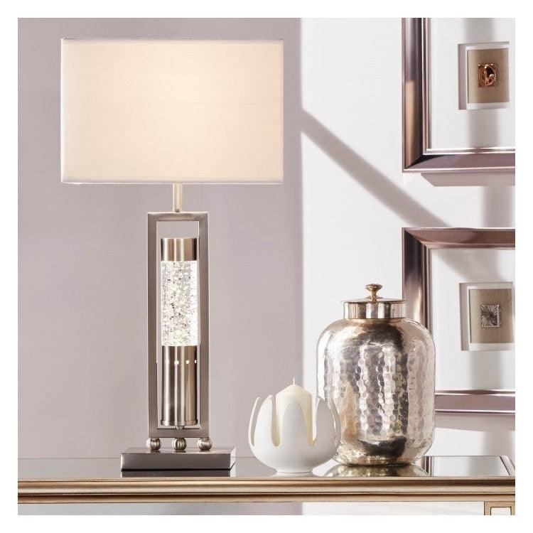 TBL LAMP,WATER DANCING LT,SATIN H10128