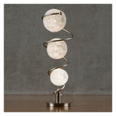 TBL LAMP, 3 WIRE-WRAPPED BALLS H11296