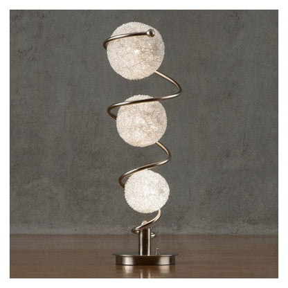 TBL LAMP, 3 WIRE-WRAPPED BALLS H11296