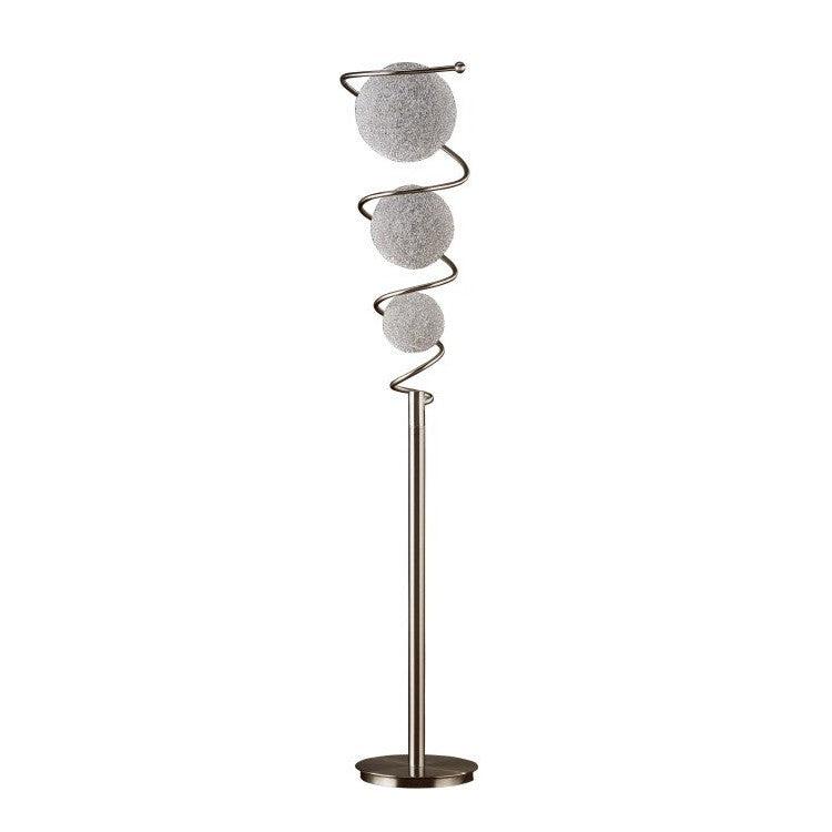 FLOOR LAMP, 3 WIRE-WRAPED BALLS H11297