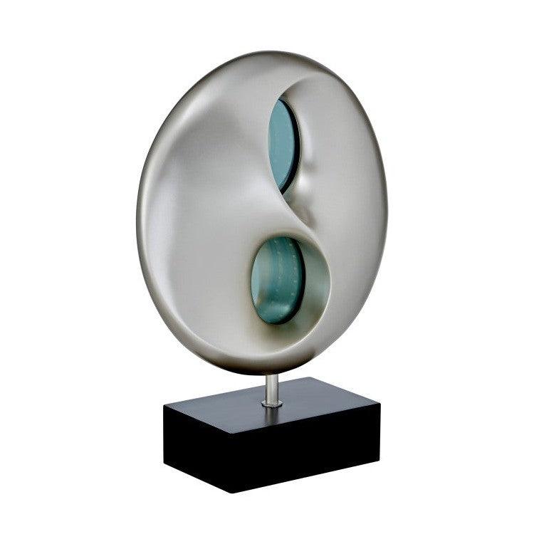 TBL LAMP, LED, BLK-SILVER POLY H19743