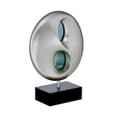 TBL LAMP, LED, BLK-SILVER POLY H19743
