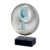 TBL LAMP, LED, BLK-SILVER POLY H19743
