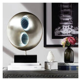 TBL LAMP, LED, BLK-SILVER POLY H19743