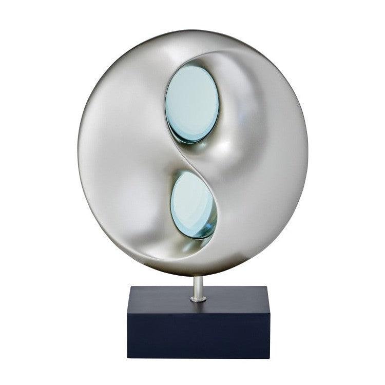 TBL LAMP, LED, BLK-SILVER POLY H19743