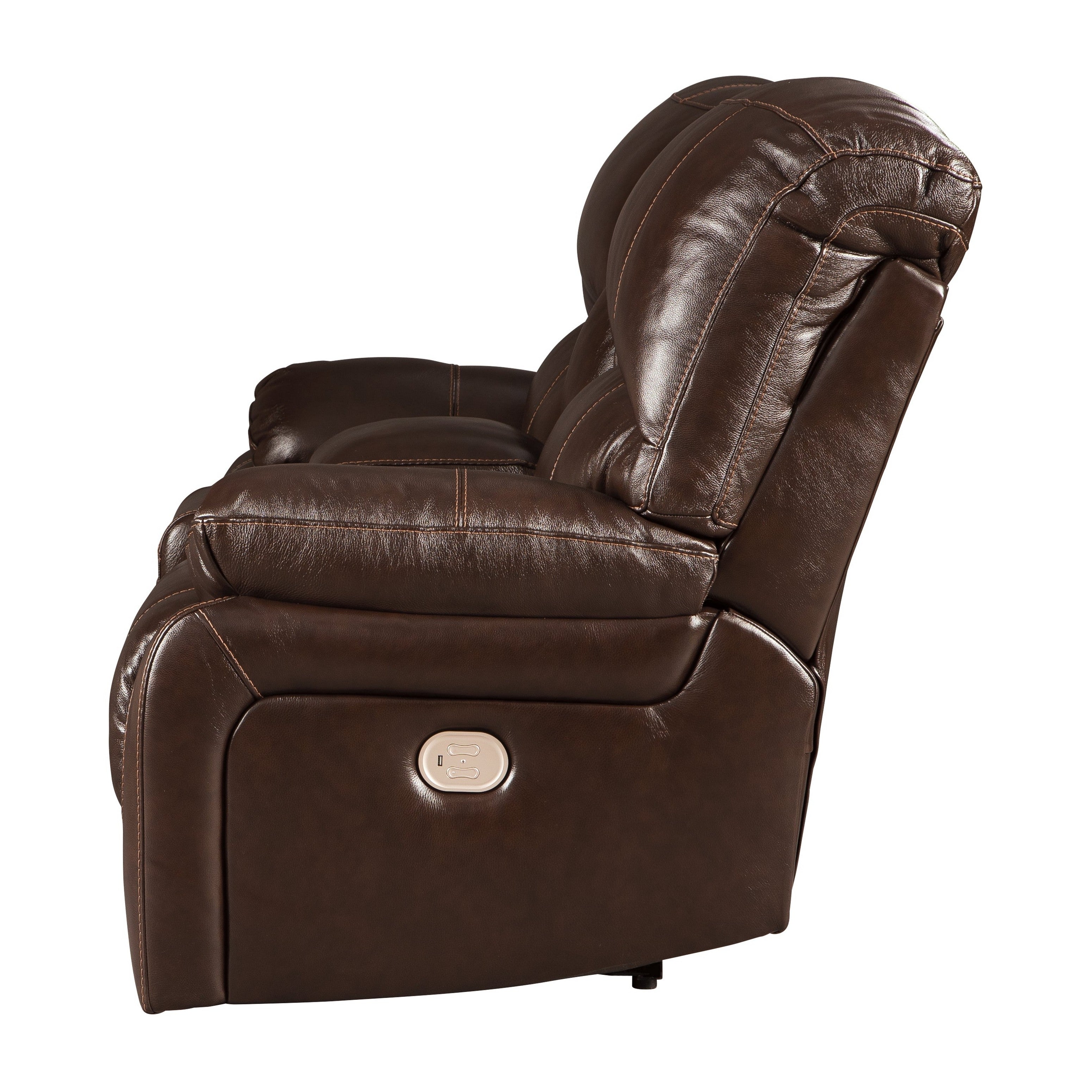 Hallstrung Power Reclining Loveseat with Console