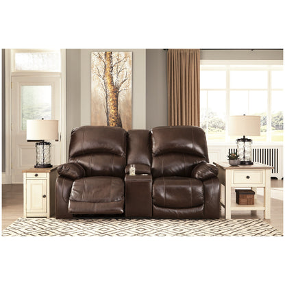 Hallstrung Power Reclining Loveseat with Console