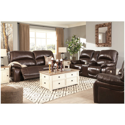 Hallstrung Power Reclining Loveseat with Console