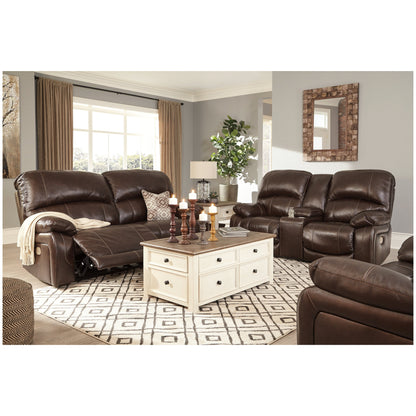 Hallstrung Power Reclining Loveseat with Console