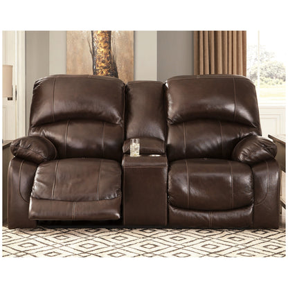 Hallstrung Power Reclining Loveseat with Console