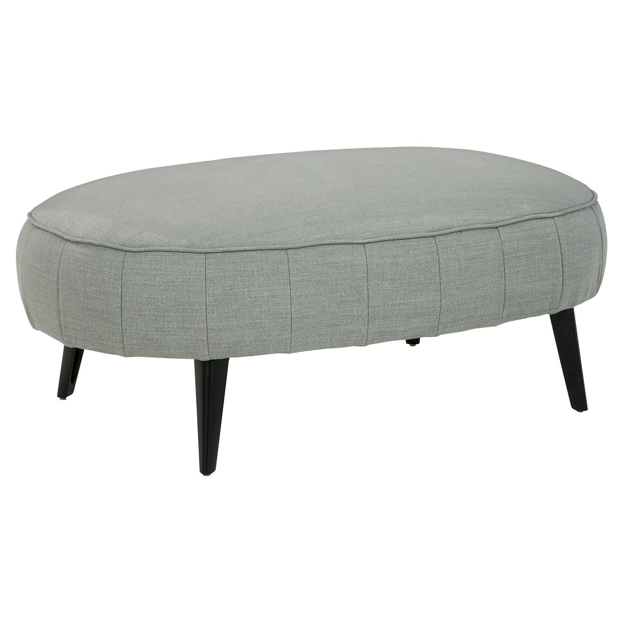 Hollyann Oversized Accent Ottoman - Gray