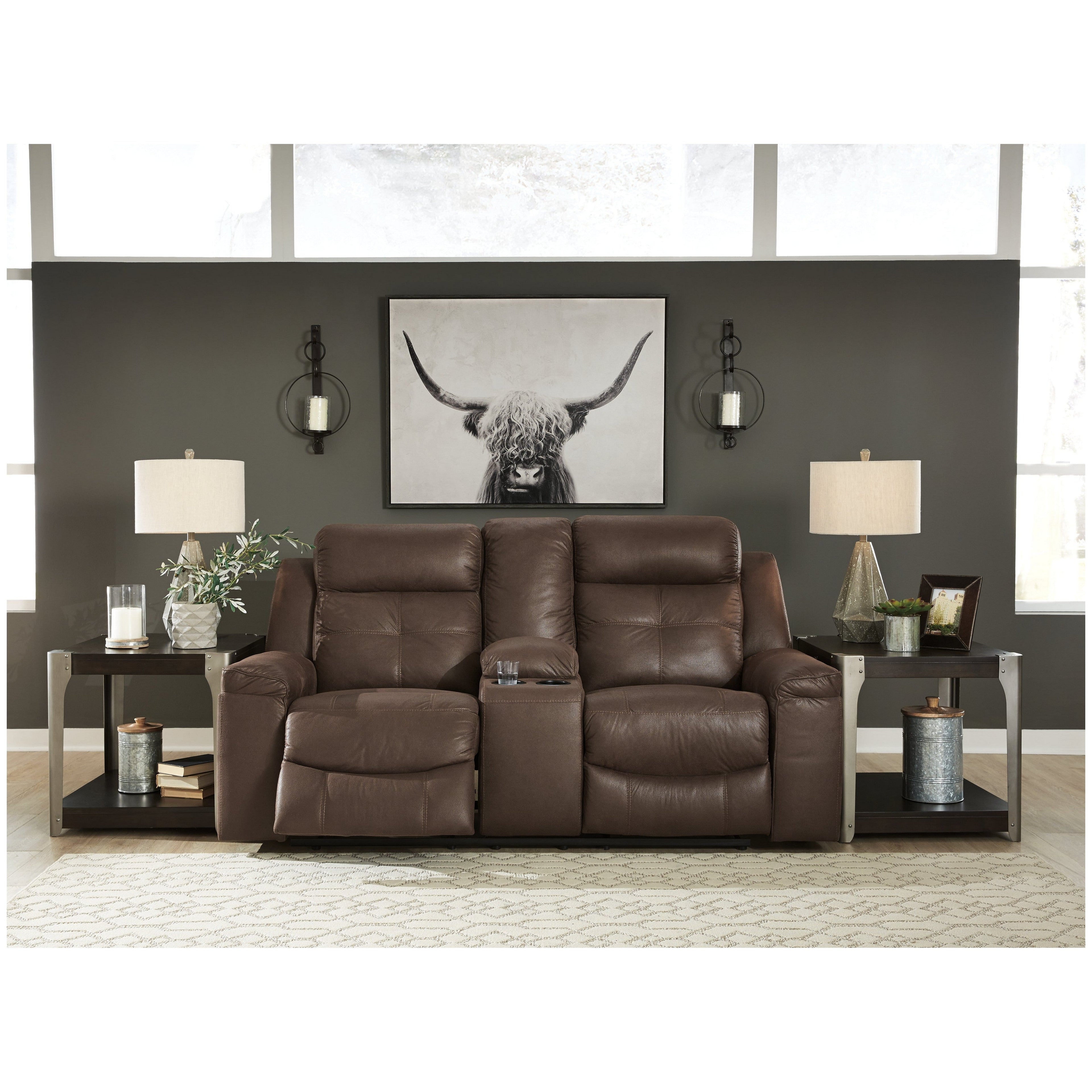 Jesolo Reclining Loveseat with Console