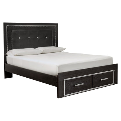 Kaydell Panel Bed with Storage Ash-B1420B10