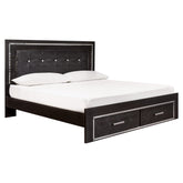 Kaydell Upholstered Panel Bed with Storage Ash-B1420B7