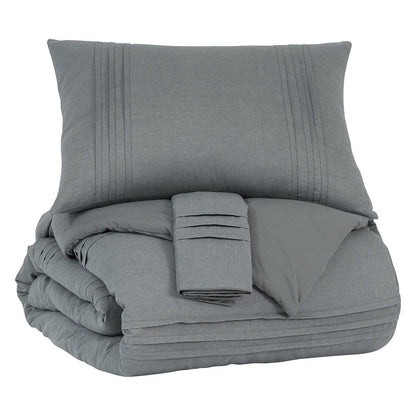 Mattias 3-Piece Comforter Set Ash-Q377003K