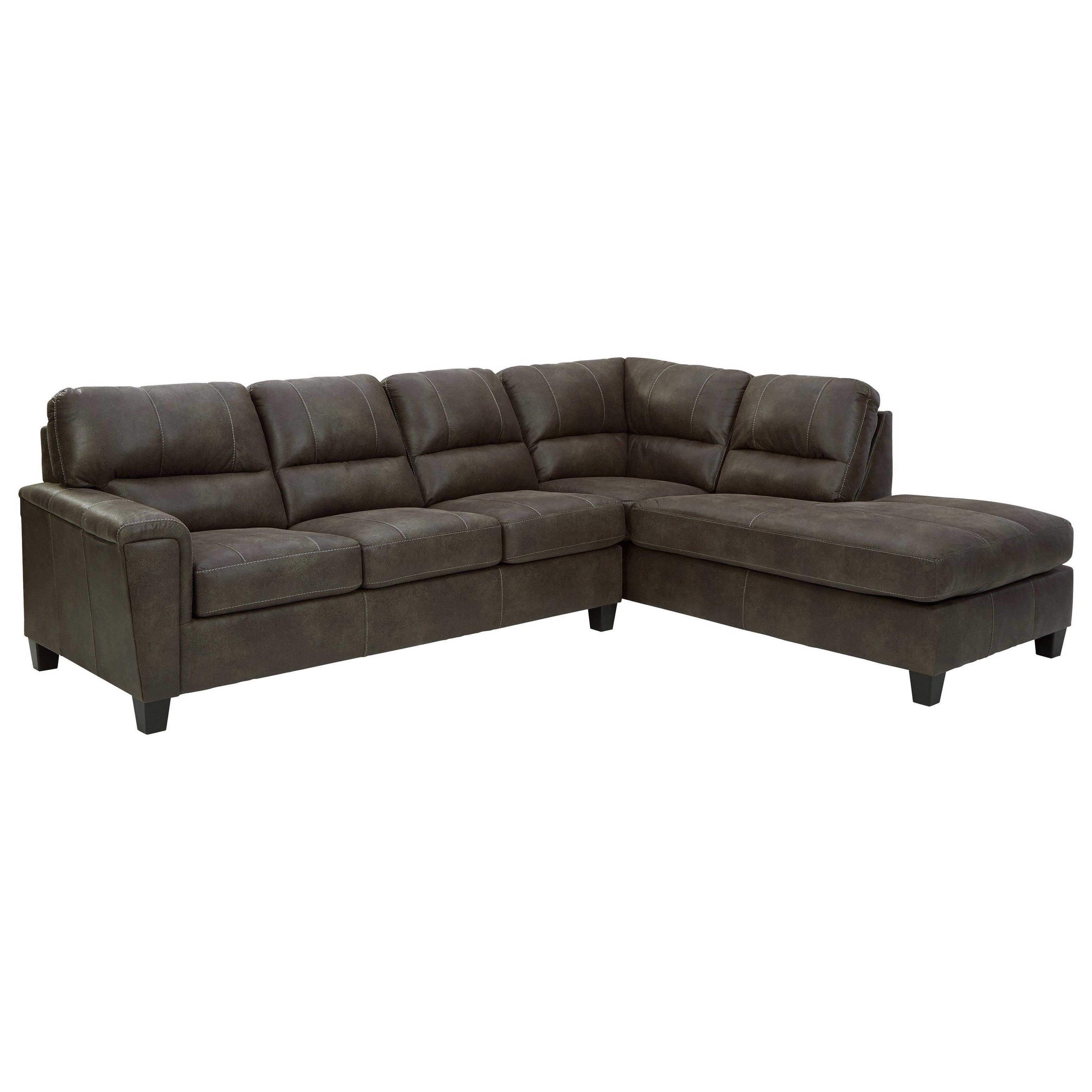 Navi 2-Piece Sectional with Chaise Ash-94002S2