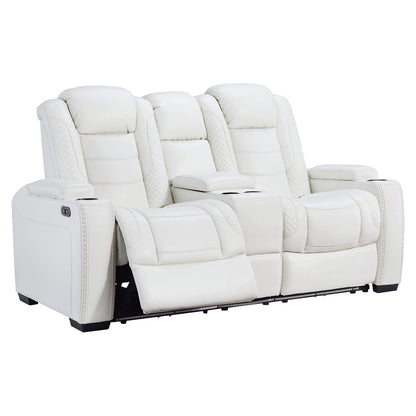 Party Time Power Reclining Loveseat with Console