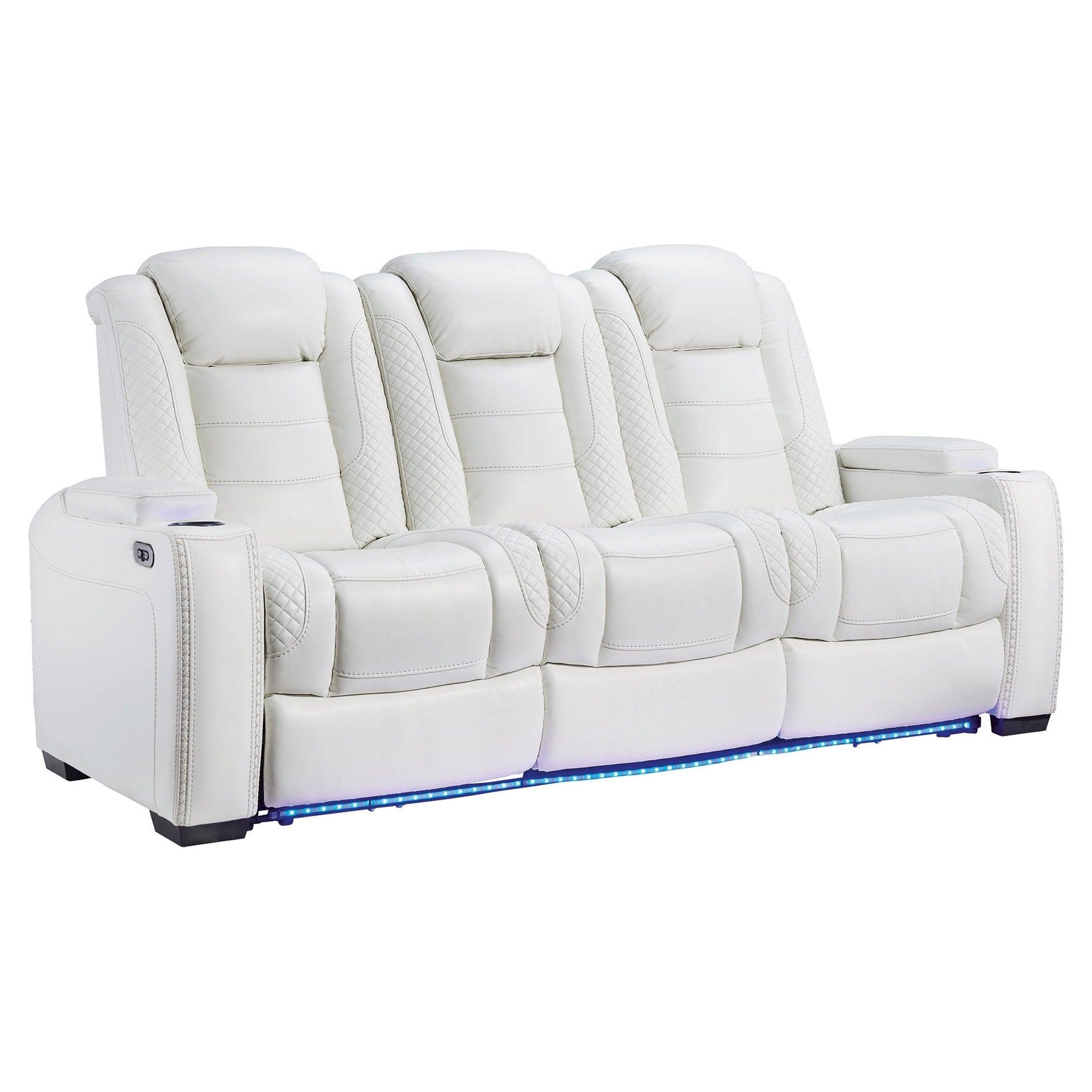 Party Time Power Reclining Sofa Ash-3700415