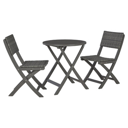 Safari Peak Outdoor Table and Chairs (Set of 3) Ash-P201-050