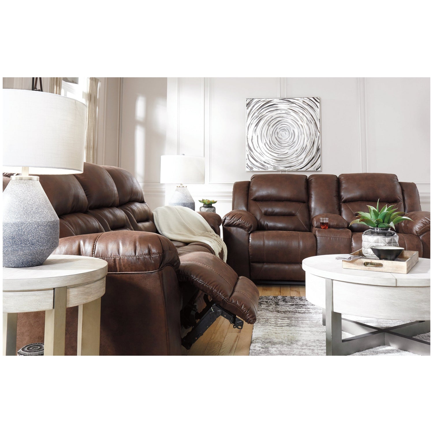 Stoneland Reclining Loveseat with Console