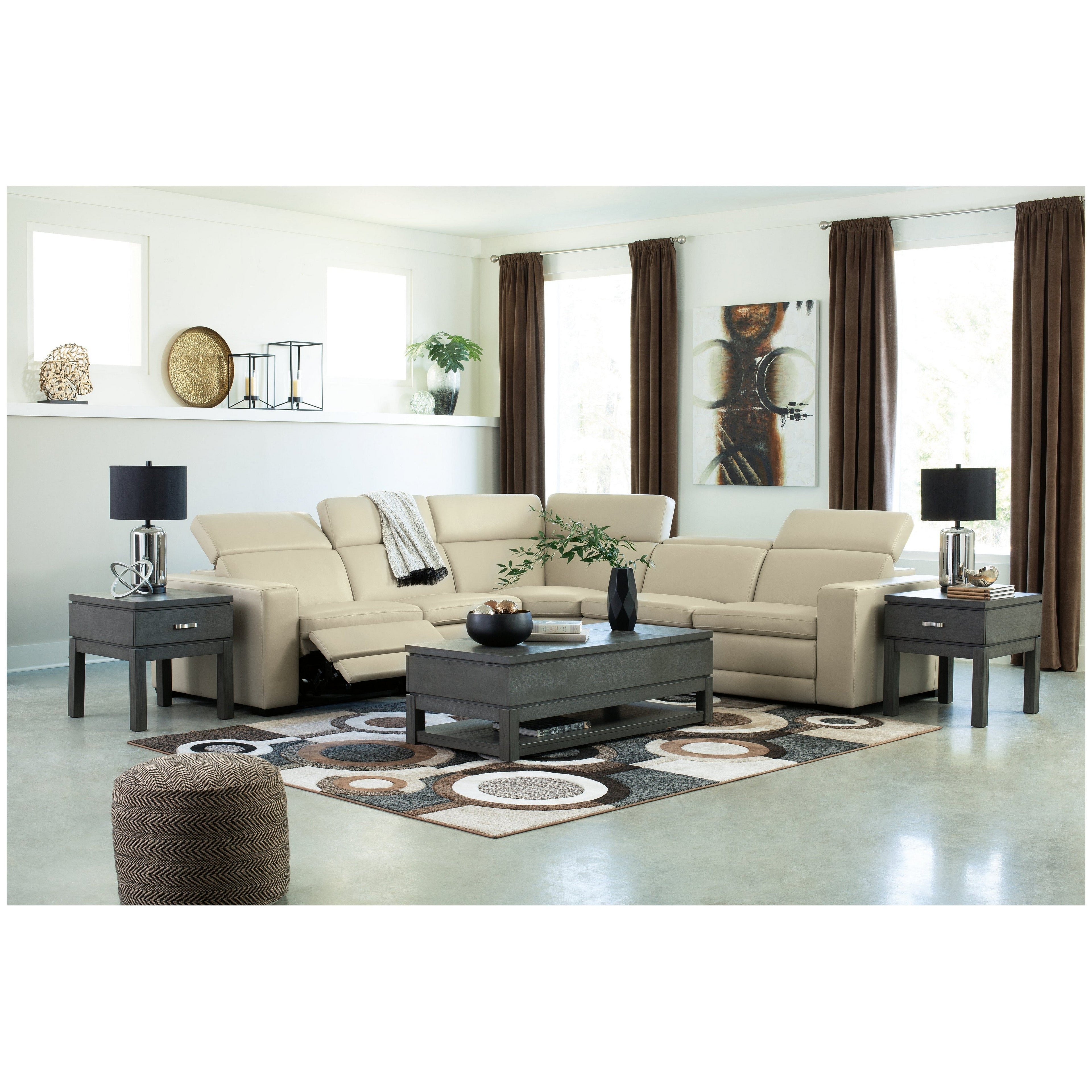 Texline 6-Piece Power Reclining Sectional