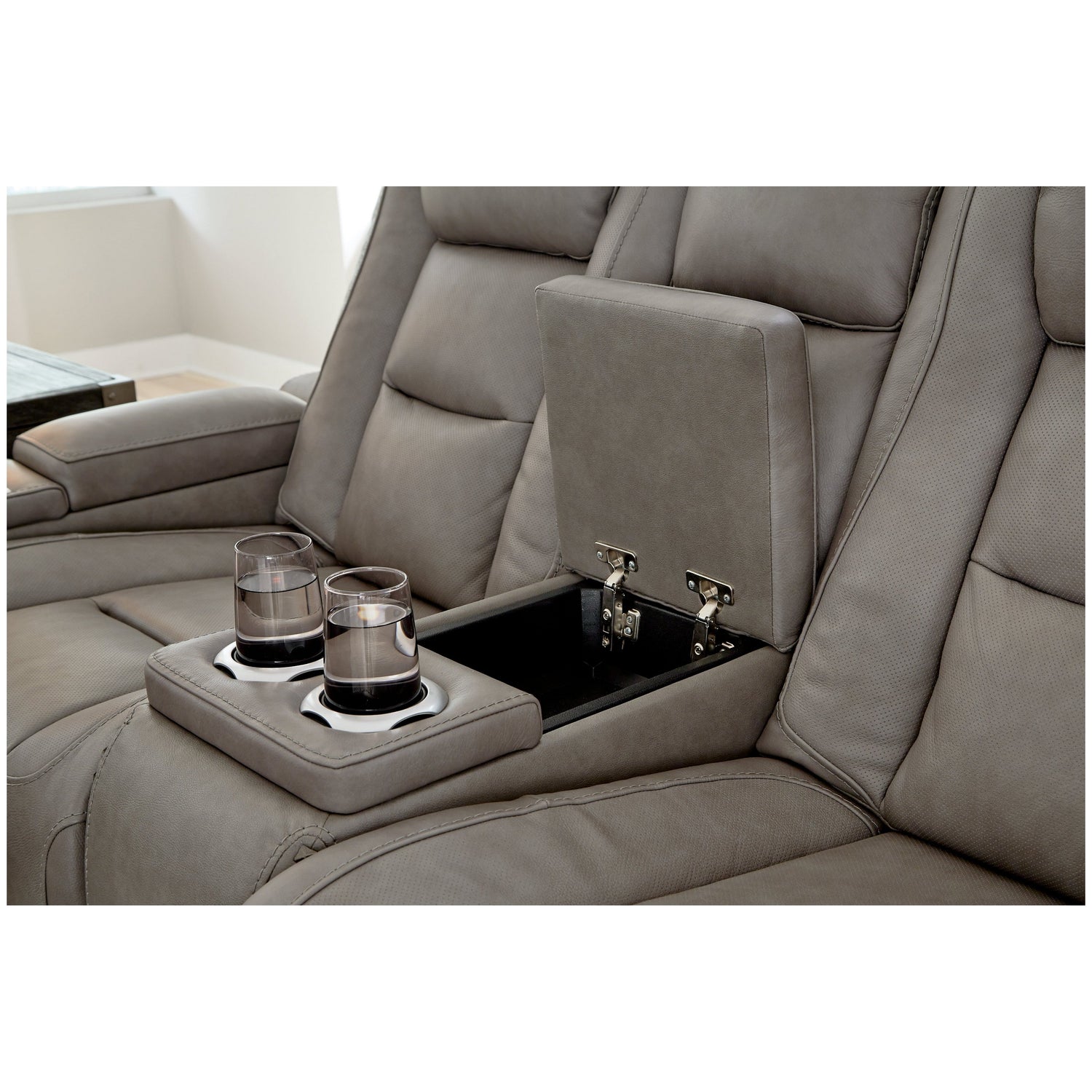 The Man-Den Power Reclining Loveseat with Console