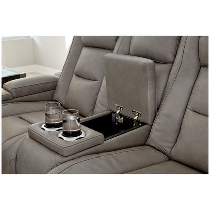 The Man-Den Power Reclining Loveseat with Console