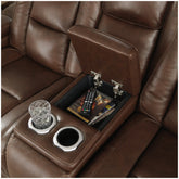 The Man-Den Power Reclining Loveseat with Console