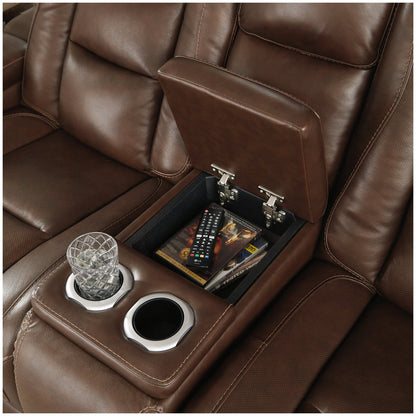 The Man-Den Power Reclining Loveseat with Console