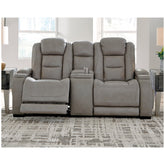 The Man-Den Power Reclining Loveseat with Console