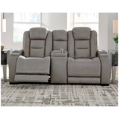 The Man-Den Power Reclining Loveseat with Console