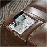 The Man-Den Power Reclining Loveseat with Console