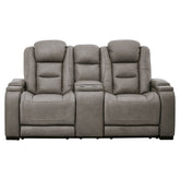 The Man-Den Power Reclining Loveseat with Console
