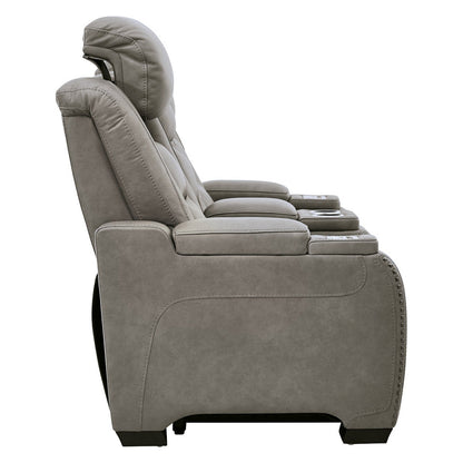 The Man-Den Power Reclining Loveseat with Console