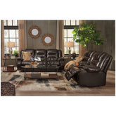 Vacherie Reclining Loveseat with Console