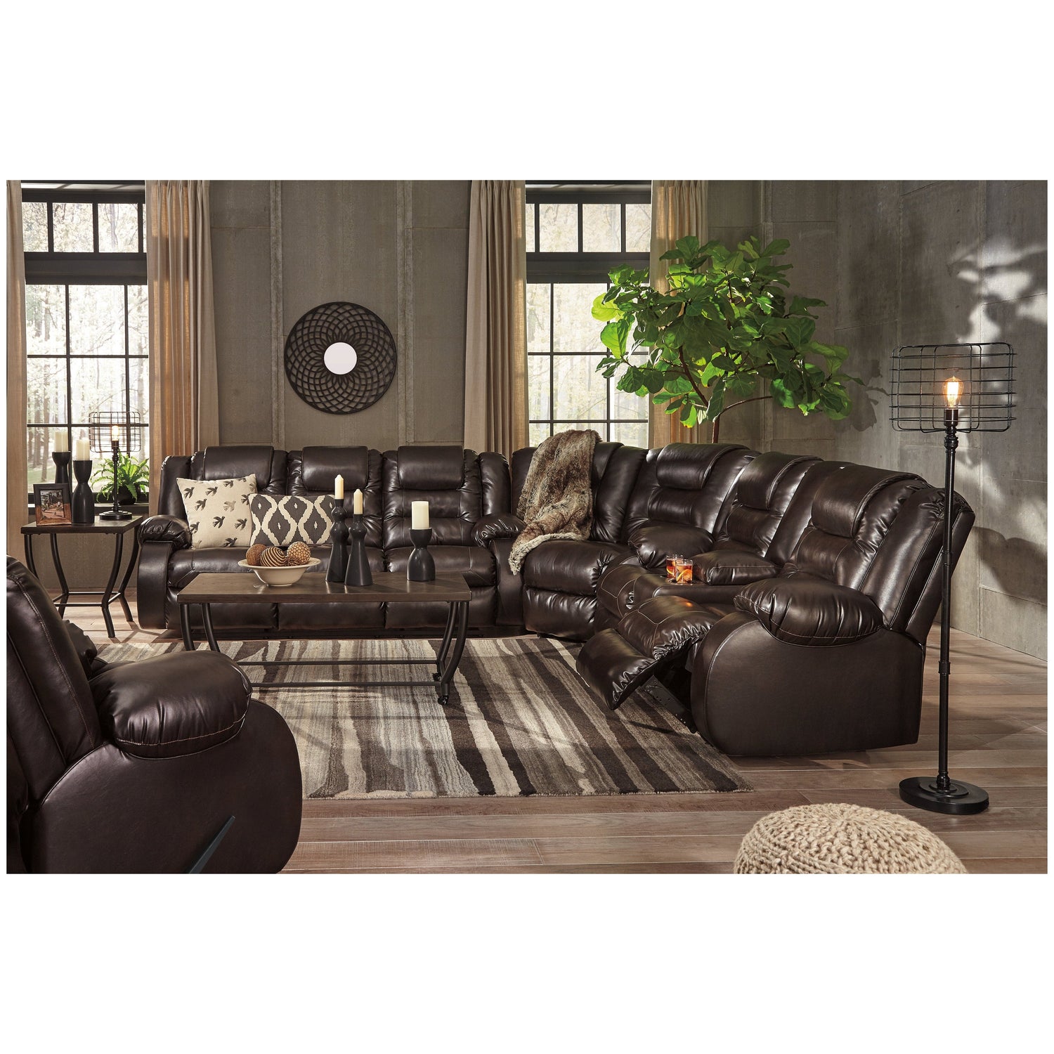 Vacherie Reclining Loveseat with Console