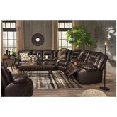 Vacherie Reclining Loveseat with Console