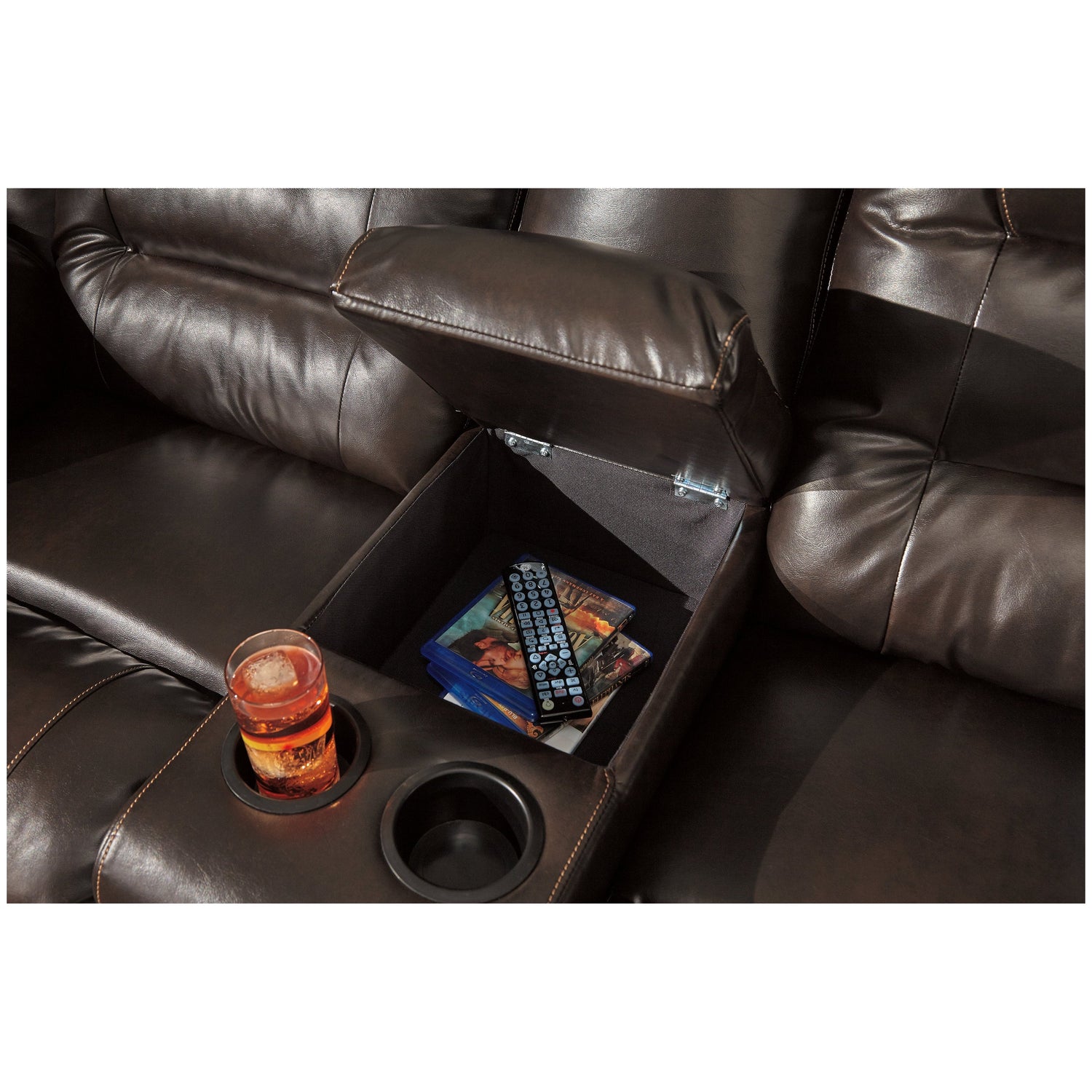 Vacherie Reclining Loveseat with Console