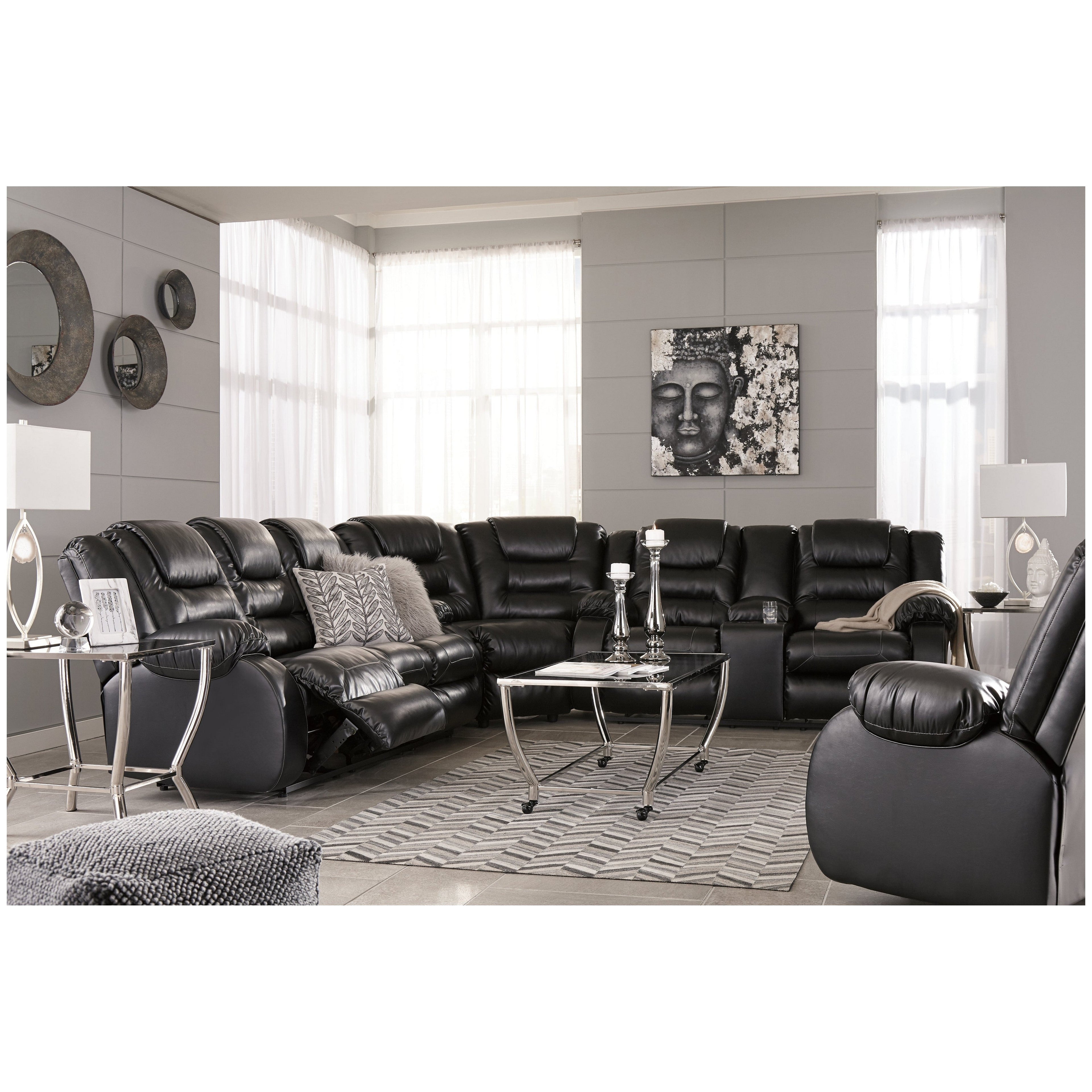Vacherie Reclining Loveseat with Console