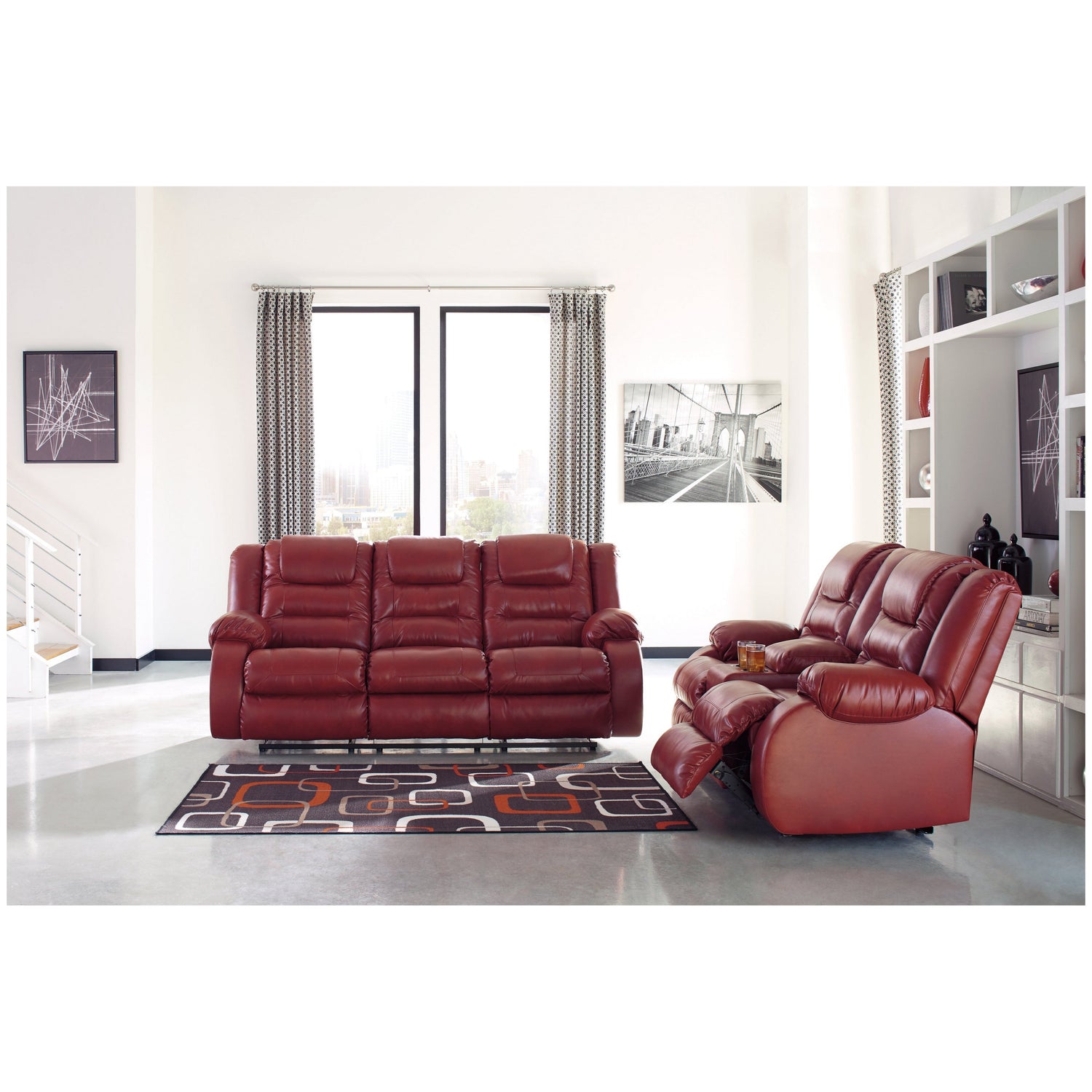 Vacherie Reclining Loveseat with Console