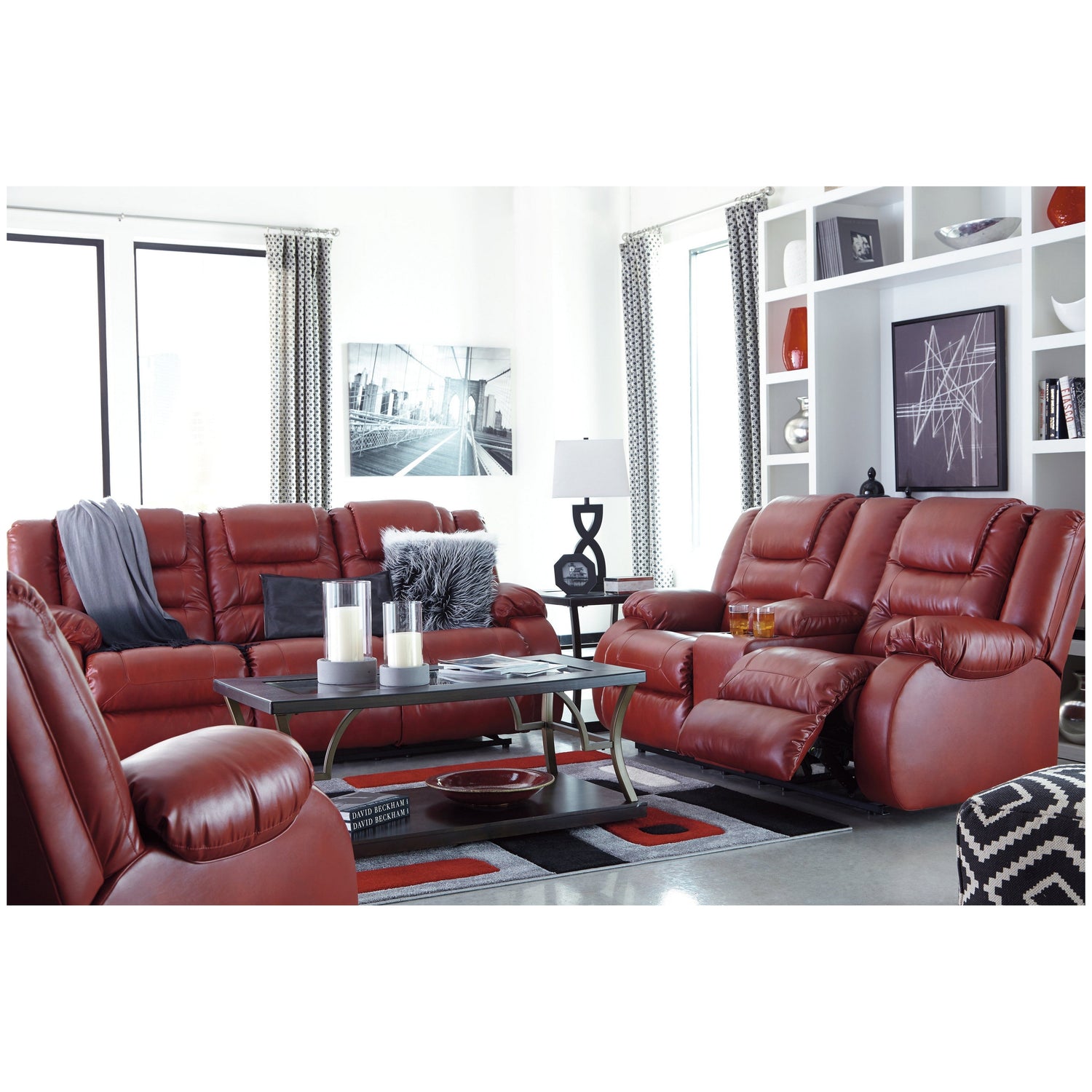 Vacherie Reclining Loveseat with Console